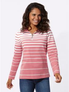 Толстовка в полоску цвета фламинго и экрю WITT WEIDEN