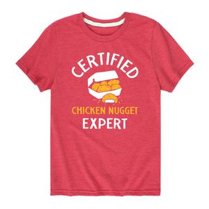 Сертифицированная футболка Chicken Nugget Expert для мальчиков 8–20 лет Licensed Character, красный