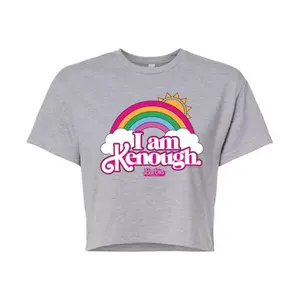 Футболка для подростков с принтом «Я и так хорош» из фильма The Movie I Am Kenough Barbie, серый
