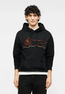 Худи с капюшоном и изображением бегущей собаки crystal Icecream, Black