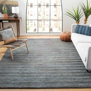 Ковер SAFAVIEH, 244 x 244 см, Natural Fiber Collection, Grey, ручное плетение из джута, идеально для помещений с высокой проходимостью в гостиной, спальне (NF212G)