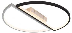 Светодиодный потолочный светильник Nettlife Graham, черный - металл - 46 x 6 x 48 см