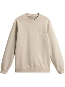 Woolrich толстовка с вышитым логотипом, нейтральный цвет