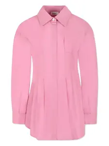 Платье с пуговицами Pinko Kids, розовый