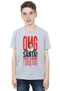Футболка OMG Санта, я знаю его Elf, серый