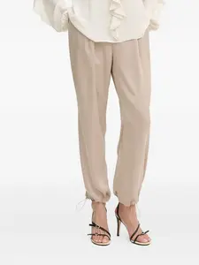 Атласные брюки с резинкой на талии LIU JO, нейтральный