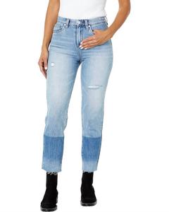 Укороченные джинсы Madison High-Rise в боковых линиях BLANKNYC, цвет side lines