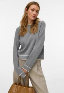 Джемпер Vero Moda Jumper, Medium Grey Melange/Dark Grey