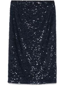 P.A.R.O.S.H. юбка мини с пайетками, синий