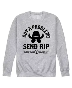 Мужская флисовая толстовка Yellowstone Send RIP Airwaves, серый