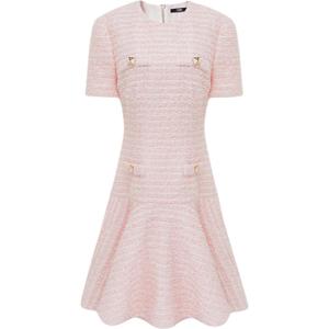 KARL LAGERFELD Женское розовое платье с короткими рукавами KARL LAGERFELD / Karl Lagerfeld Jeans