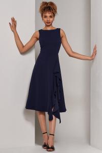Платье миди Haylen с оборками Jolie Moi, синий