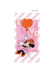 Disney Minnie Mouse Хлопковое пляжное полотенце с изображением Минни Маус для солнечных дней, 70 x 140 см, розовое
