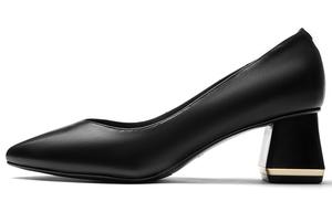 Женские туфли на платформе с массивным каблуком 6 см RED DRAGONFLY, черные