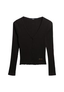 Вязаный кардиган Superdry, черный