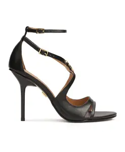 Сандалии с мелко срезанным верхом Kazar, черный