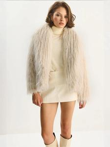 Bianco Lucci Межсезонное пальто в цвете Cream