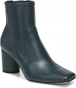 Женские ботильоны FOWT Go Go с квадратным носком, носочные, на высоком массивном каблуке, короткие с боковой молнией, мягкие, до середины икры, зимние и осенние, для улицы, повседневного ношения, офиса и поездок. Размеры 4-16 US, Dark Green