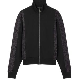 Барочный жаккард люрекс свитшот VERSACE, черный