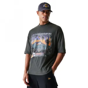 Футболка New Era NBA Washed Graphic Los Angeles Lakers, серый
