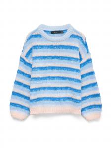 VERO MODA Свитер 'VMMaybe' в синем, пастельно-голубом, светло-голубом