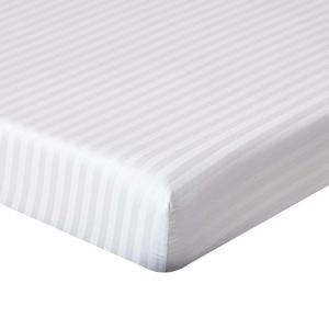 Простыня на резинке Homescapes, 160x200 см, белый