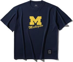 Классическая темно-синяя футболка Spalding Michigan с логотипом M, размер XL, SMT25139M