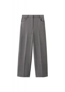 MANGO Широкие брюки 'Louis' со складками в сером цвете