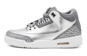Кроссовки Jordan 3 Retro Premium Heiress Metallic Silver GS