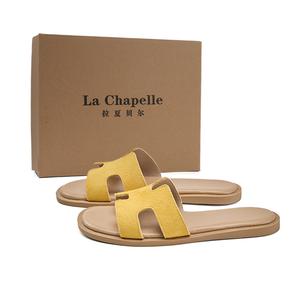 La Chapelle Женские сандалии-слайдеры, нескользящие, устойчивые к запахам, износостойкие, быстросохнущие, желтые