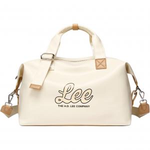 Lee 21-литровая искусственная кожа дорожная сумка унисекс разноцветная, Khaki[Upgraded Logo Print+Luggage Strap]