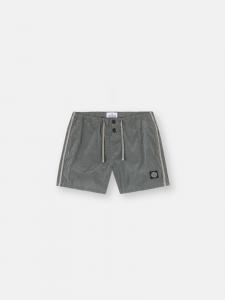 Облегающие шорты для плавания с карманами и сетчатой подкладкой Stone Island B100003 NYLON METAL IN ECONYL, Cement