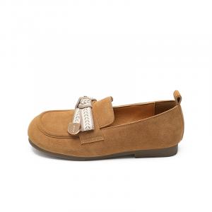 ZHR Лоферы женские хаки/верблюд, цвет Camel