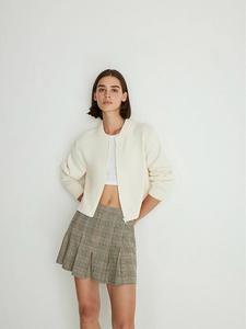 Кардиган Mavi Jeans Strickjacke Regular Fit Reißverschluss Cardigan, бежевый