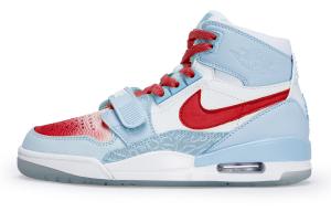 Кроссовки Jordan Legacy 312 Vintage Basketball Shoes Women's Mid-top Red, синий/белый/красный
