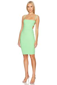 Мини-Платье с открытой спиной Susana Monaco, цвет honeydew