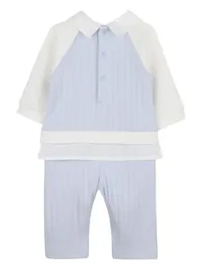 Ромпер в рубчик Givenchy Kids, синий