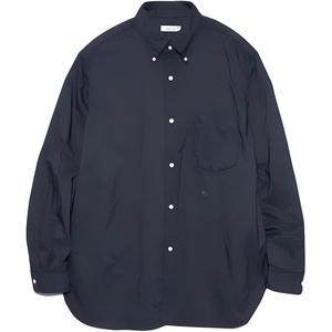 Рубашка с вышитым логотипом Nanamica, синий