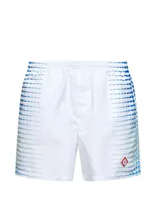 Шорты с эластичным поясом и нашивкой с логотипом Casablanca, белый