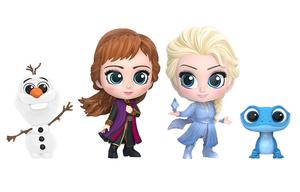 Набор мини-коллекционных кукол Olaf Frozen 2 Elsa, Anna Cosbaby 11см+9см+4см Hot Toys