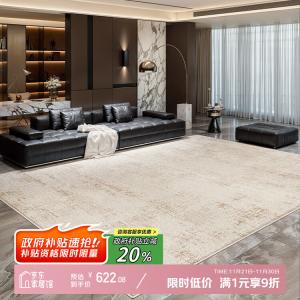 Y U-LIVE Ковер 300х400 см для гостиной, моющийся, велюровый хлопок, без запаха формальдегида, Denver