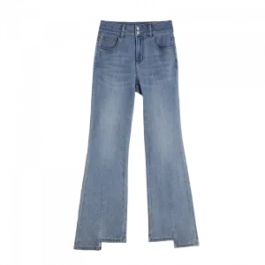 ELLE Джинсы женские синие Moderate Straight Fit