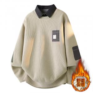 Вязаный кардиган Unisex Lapel Moderate VanCamel, бежевый fleece-lined