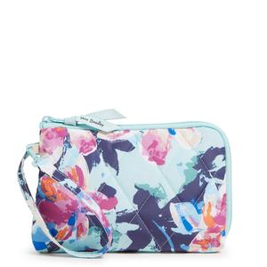 Ультралегкий тонкий кошелек на запястье Outlet Vera Bradley, Floating Blossoms