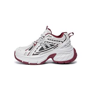 DAPHNE Серебряные женские противоскользящие устойчивые к износу низкие массивные кроссовки на платформе, цвет Silver