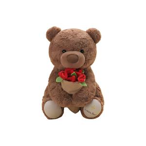 GUAIGUAIXIONG Универсальный Rose Bear, креативные Hats & Caps букет куклы плюшевая кукла высота 25см/38см