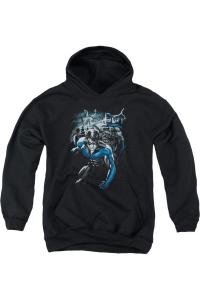 Батмен: Динамичный дуэт, детская толстовка с капюшоном Gildan, черный