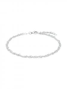 Amor Браслет на лодыжку, серебро 925 пробы, родированное серебро