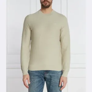 Анионовый свитер обычного кроя с добавлением кашемира Boss, бежевый