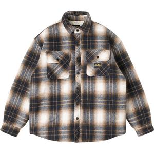 Стеганая клетчатая рубашка-куртка - мужская Stan Ray Stan Ray, Navy Plaid